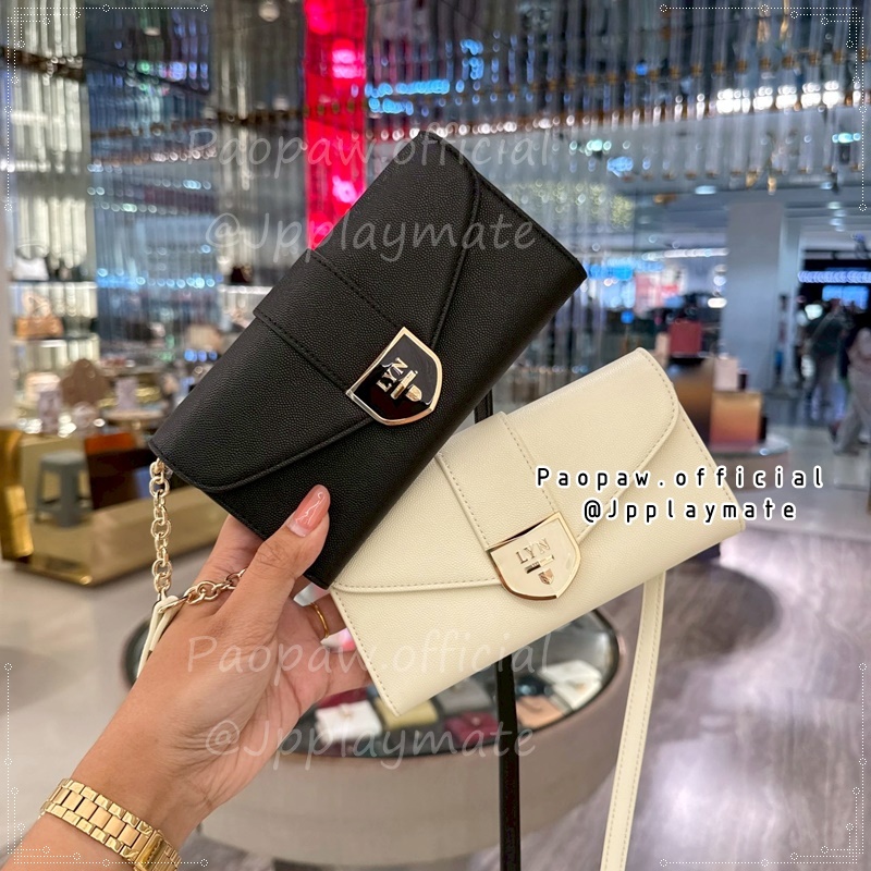 LYN กระเป๋าสตางค์สะพายข้าง Re-Edit Casia มีถุงกระดาษ ถุงผ้า แท้จากชอป | Shopee Thailand