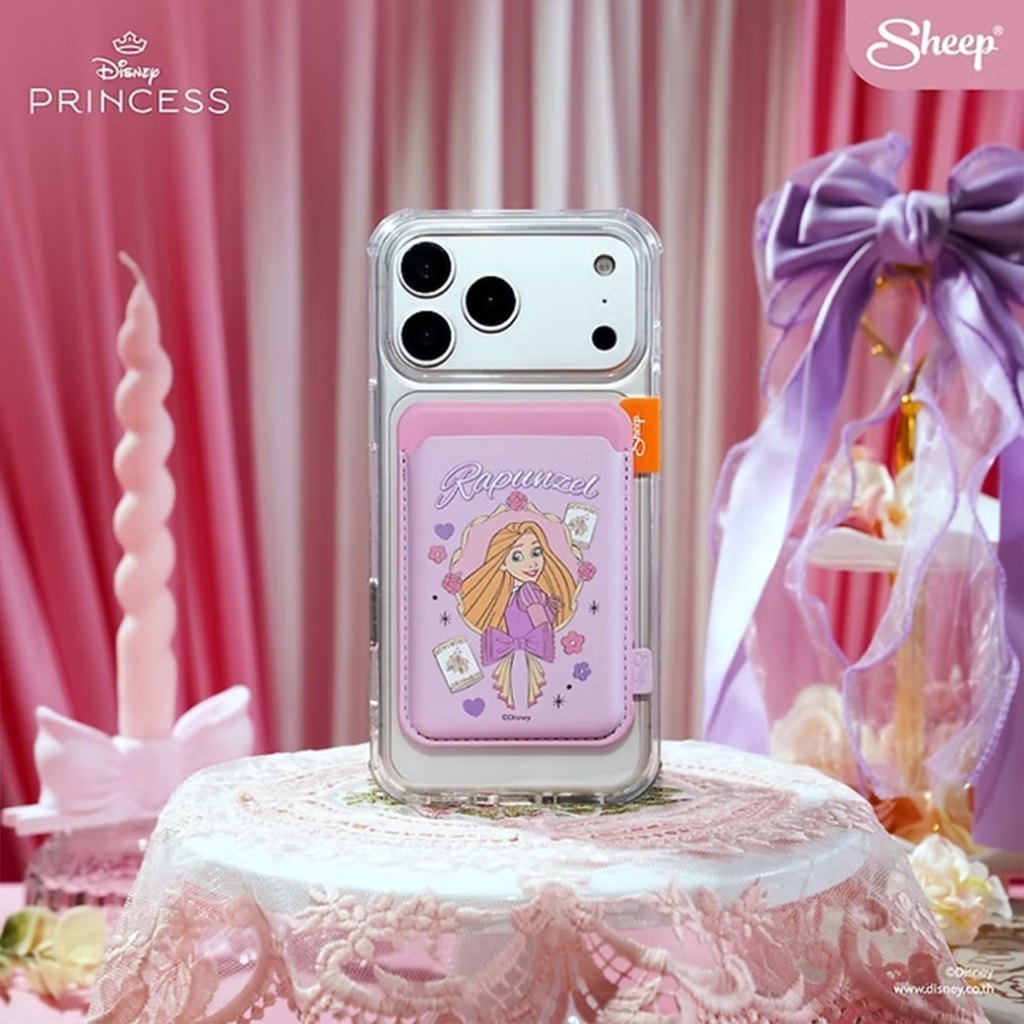 Sheep Magnetic Wallet Disney Princess Collection ที่ใส่บัตรติดหลังมือถือ | Shopee Thailand