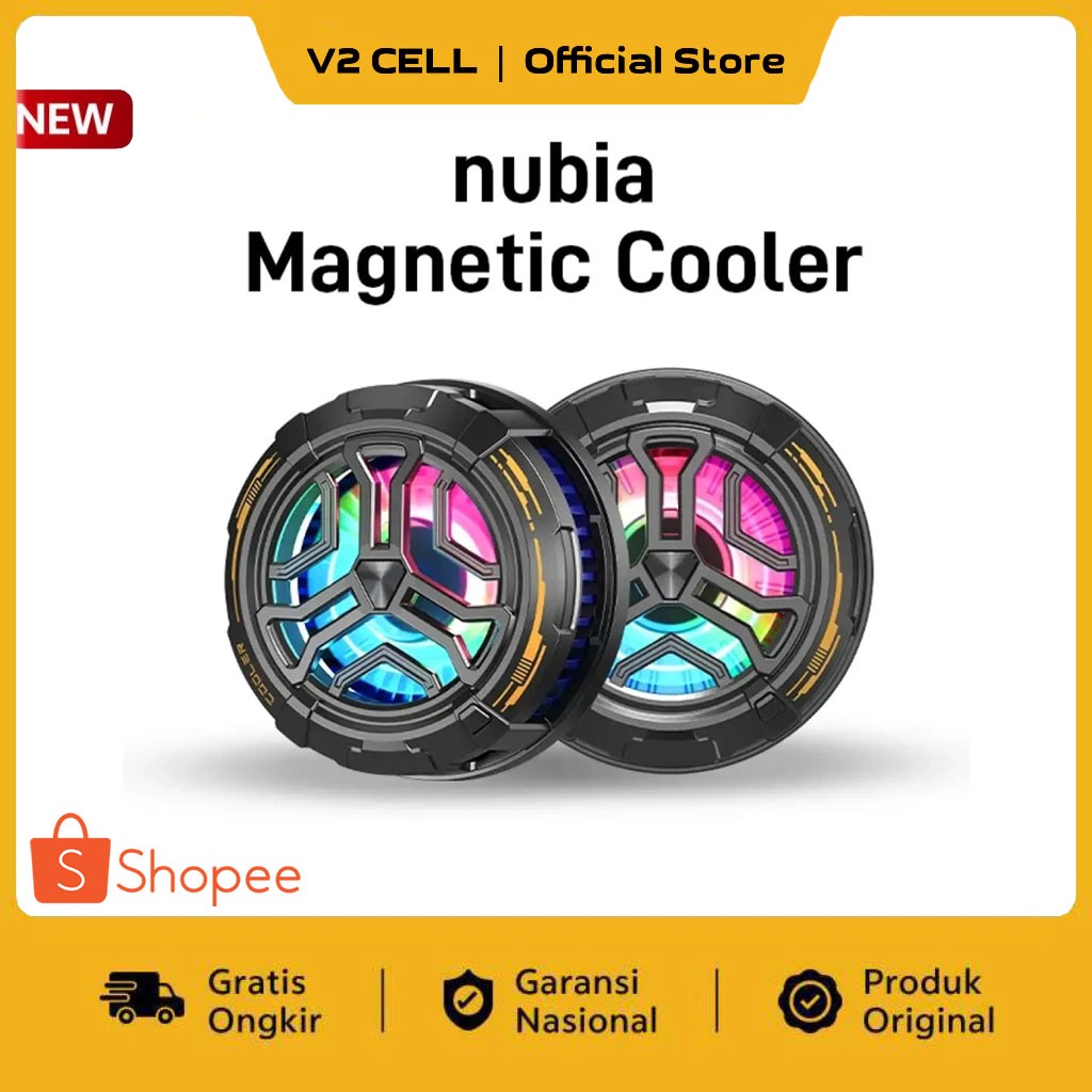 HP Nubia Fan Cooler Magnetic Anti-Heat Gaming Phone Cooler - ต้นฉบับ | Shopee Thailand