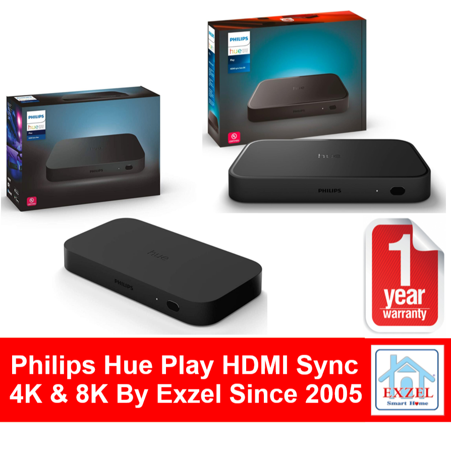 4K or 8K Philips Hue Play HDMI Sync Box 4K or 8K | 1 Yr Warranty | Fast 1 Day Ship from Bangkok | 1 Yr Warranty
