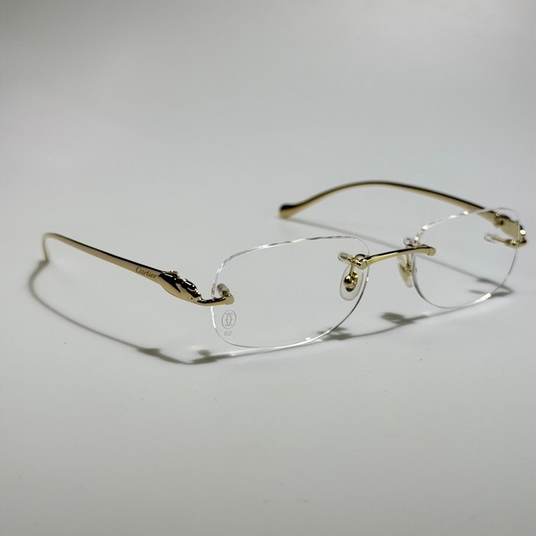 New PANTHÈRE DE CARTIER rimless (52mm) CT0058O พร้อมส่ง | Shopee Thailand