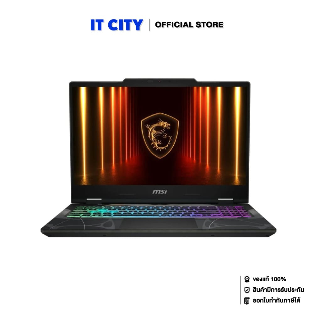 MSI Cyborg 15 B2RWFKG-058TH/i7 240H/16GB/512GB/RTX 5060_8GB/15.6”_144Hz/Translucent Black/Win11_office/2Y CO6-011361