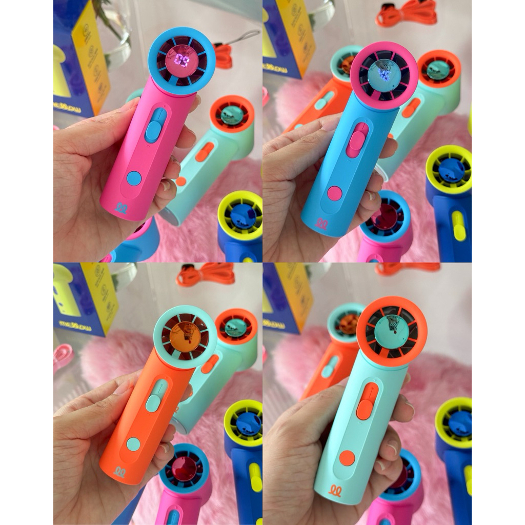Mellow LED AIRJET Handy Fan พัดลมLED🌪️ กระทัดรัด ลมแรง เย็นไวค่ะ ความเร็วลมสูงสูด9เมตร/นาที แรงหมุน18,900/นาที | Shopee Thailand