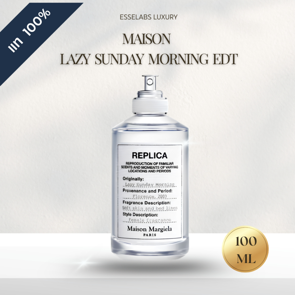 MAISON MARGIELA REPLICA LAZY SUNDAY MORNING EDT 100ML - กล่องซีล แท้ ช็อปสิงคโปร์ | Shopee Thailand