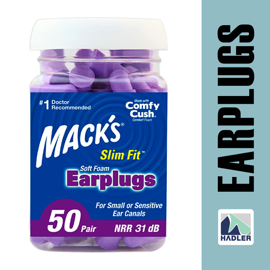 Macks Slim Fit Soft Foam Earplugs 50 คู่ – 29dB ปลั๊กหูขนาดเล็กสําหรับการนอนหลับ, การนอนกรนและการเดินทาง | Shopee Thailand