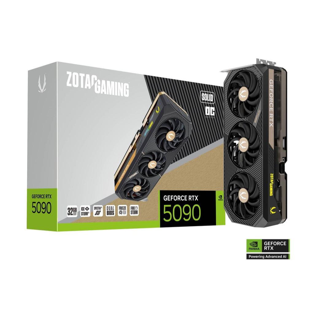 ZOTAC GAMING GeForce RTX 5090 SOLID OC (การ์ดจอ) | Shopee Thailand