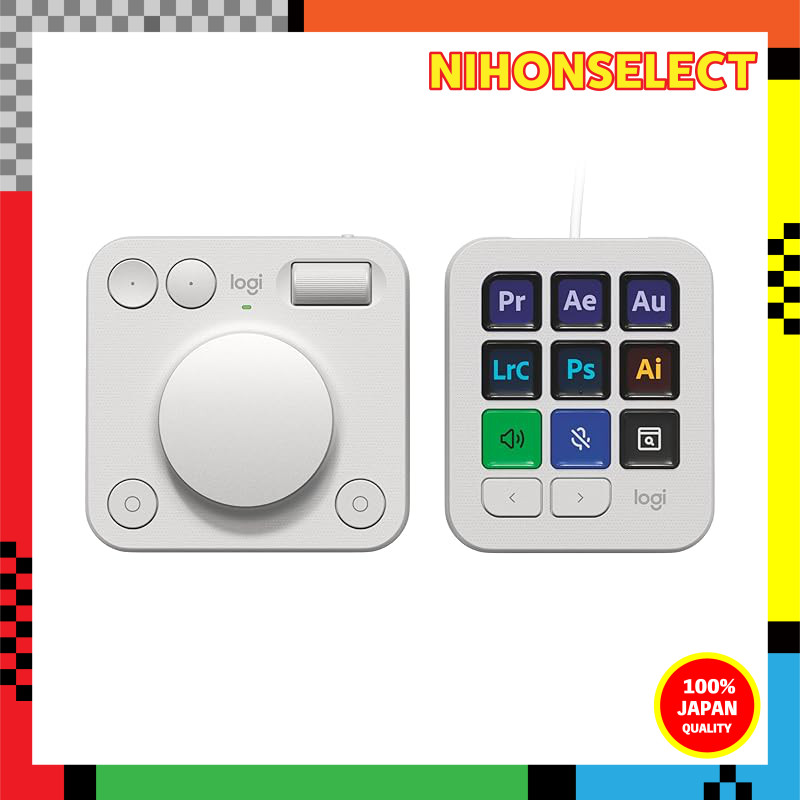 Logitech MX Creative Console Programmable Keypad with 9 Customizable LCD Keys and Control Dial for Graphic Design, Video Editing, and Photography - Pale Gray | Shopee Thailand