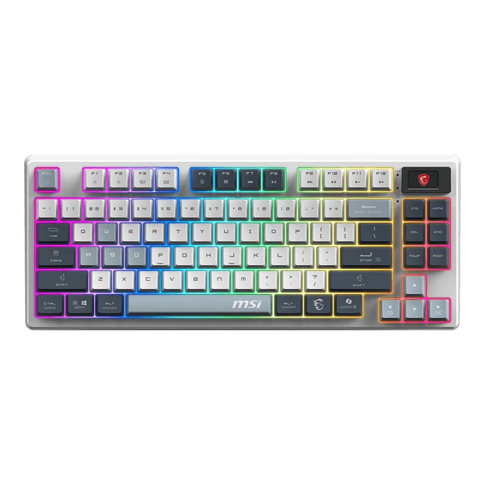 (คีย์บอร์ดไร้สาย) MSI FORGE GK600 TKL WIRELESS SKY KEYBOARD - LINEAR SWITCH RGB คีย์อังกฤษ | Shopee Thailand