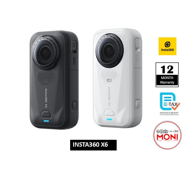 Insta360 X6 กล้อง 360องศา ถ่าย 8K ใช้งานสูงสุด 140นาที ประกันศูนย์ไทย 1 ปี