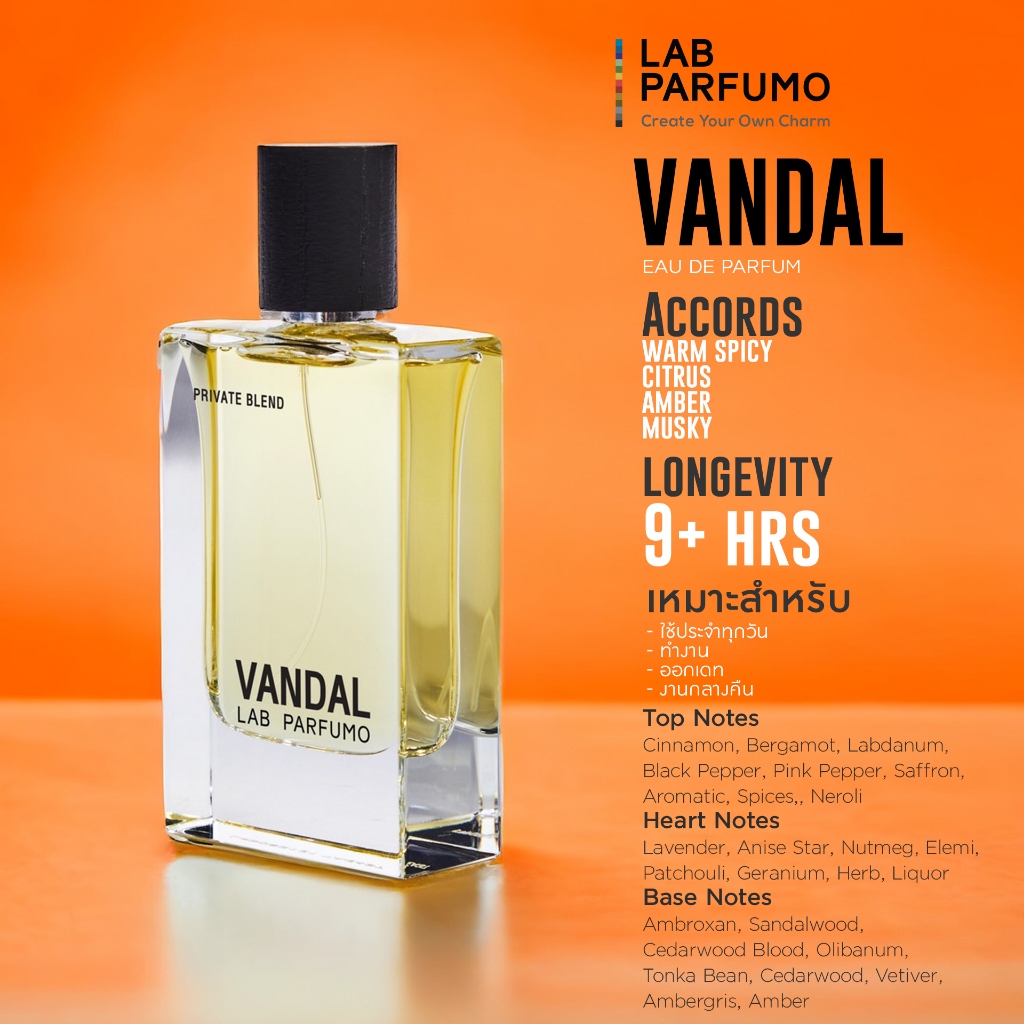 น้ำหอม LAB PARFUMO : Vandal ⚡️น้ำหอมแบรนด์ไทย ของแท้ พร้อมส่ง⚡️ ขนาด 30ml และ 50ml | Shopee Thailand