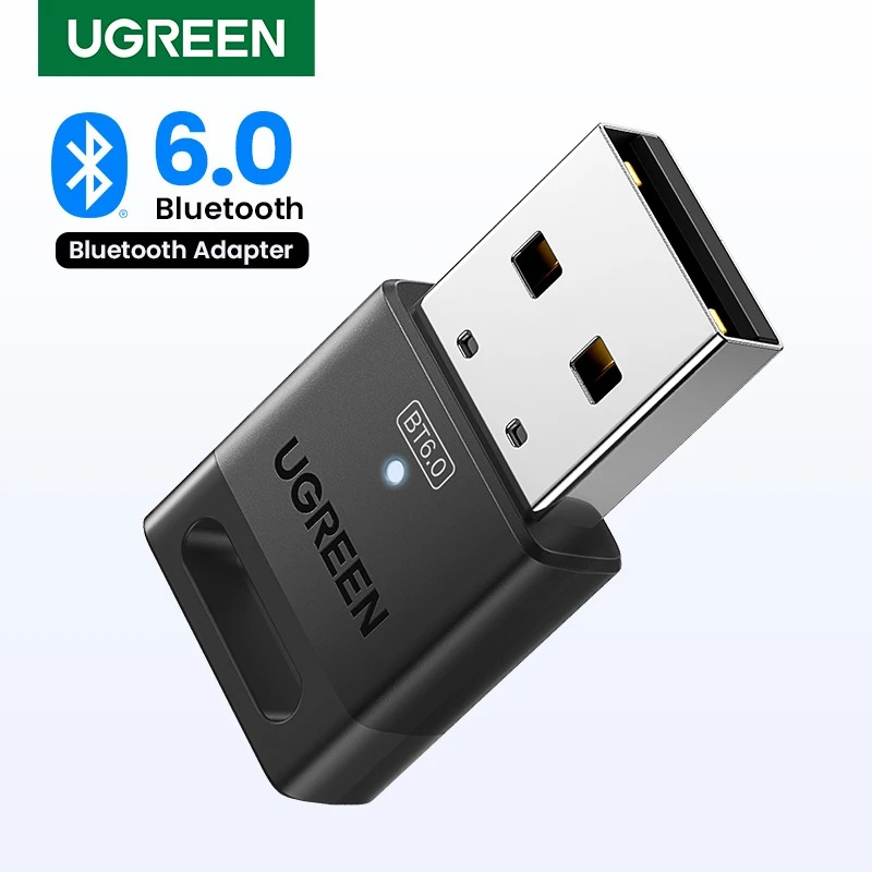 Ugreen USB Bluetooth 6.0 5.4 Adapter Transmitter and Receiver EDR Dongle | Shopee Thailand