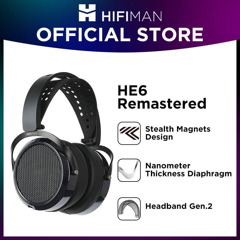 HIFIMAN HE6 Remastered Planar Magnetic Headphones, Reissued Classic HE6 Open-Back Over-Ear Wired Audiophile Headphones | Shopee Thailand