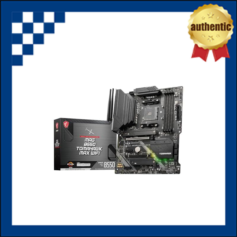 MSI Motherboard MAG B550 TOMAHAWK MAX WIFI [AMD B550] ATX, released in 2024 [Easy to assemble! IO panel pre-installed, compatible with Wi-Fi 6E], Ryzen 5000 compatible MB6469. | Shopee Thailand