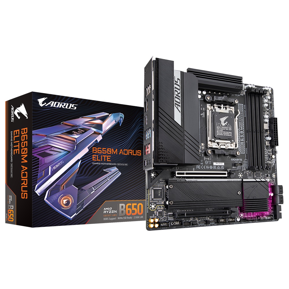GIGABYTE B650M AORUS ELITE AM5 DDR5 AMD Ryzen 7000 Series | Shopee Thailand