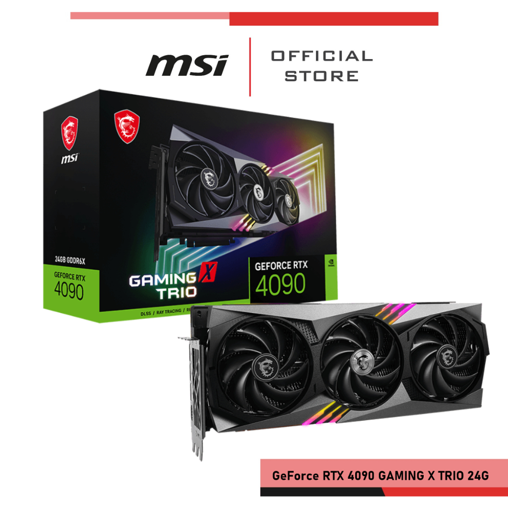 MSI VGA GeForce RTX 4090 GAMING X TRIO 24G การ์ดจอ (MSIVGA4090 GAM X 24G) | Shopee Thailand