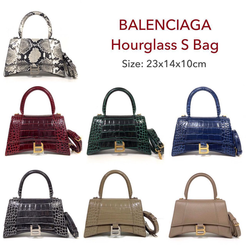 BALENCIAGA Hourglass S Bag ของแท้ 100% [ส่งฟรี] | Shopee Thailand