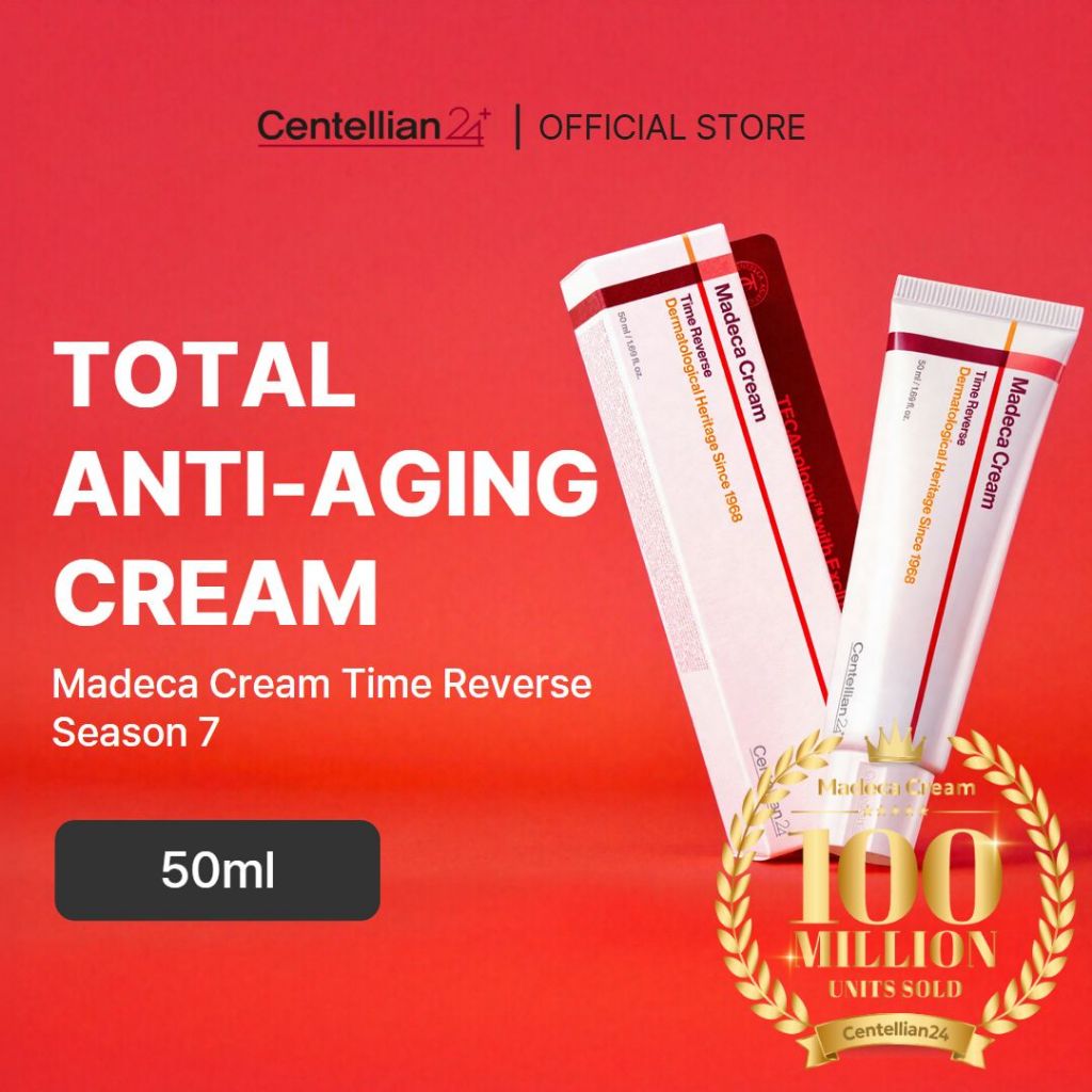 [Centellian24] ครีมลดเลือนริ้วรอยและฟื้นบำรุงผิว Madeca Cream Time Reverse Season 7 50 มล.