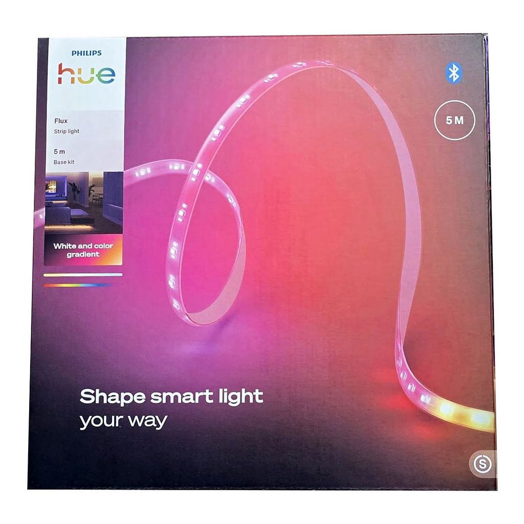 Philips Hue White and Color Gradient 5m Flux Strip Light Base Kit (UK Plug), 929004610603 | Shopee Thailand