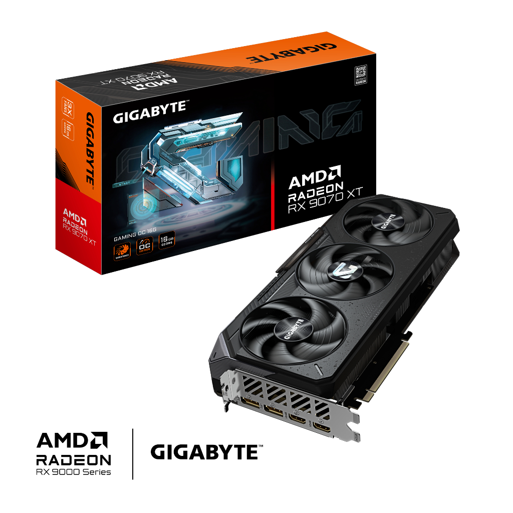 VGA (การ์ดแสดงผล) GIGABYTE RADEON RX 9070 XT GAMING OC 16GB GDDR6 (GV-R9070XTGAMING OC-16GD) | Shopee Thailand