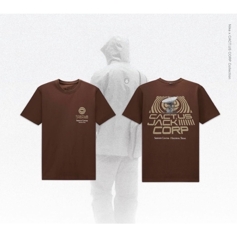 (พร้อมส่ง ของแท้ 100%) CACTUS JACK BY TRAVIS SCOTT X NIKE NRG BH SHORT-SLEEVE TEE “CACAO WOW” | Shopee Thailand