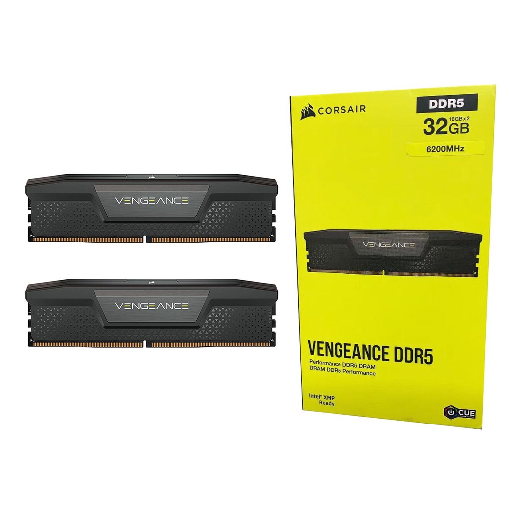 Corsair VENGEANCE 32GB (2x16) DDR5 DRAM 6200MHz C32 Memory Kit (Black) for Intel | Shopee Thailand