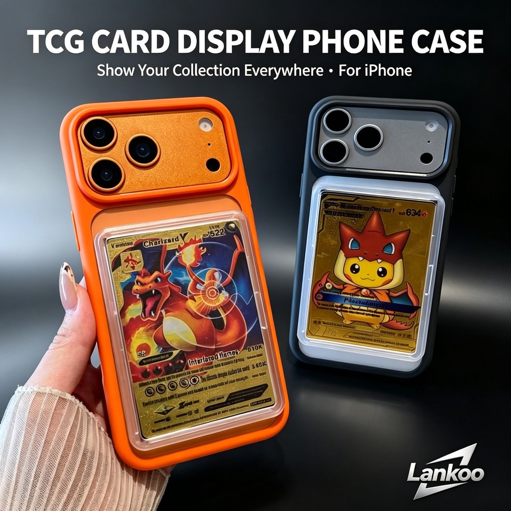 64 * 90 Card Holder เหมาะสําหรับ Apple 16 เคสโทรศัพท์ iphone17promax Pokémon PTCG Card Case 17