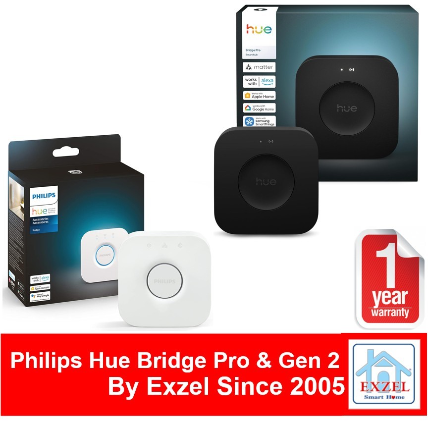 Philips Hue Bridge Pro or Philips Hue Bridge Gen 2 | 1 Year Warranty | Fast 1 Day Ship from Bangkok
