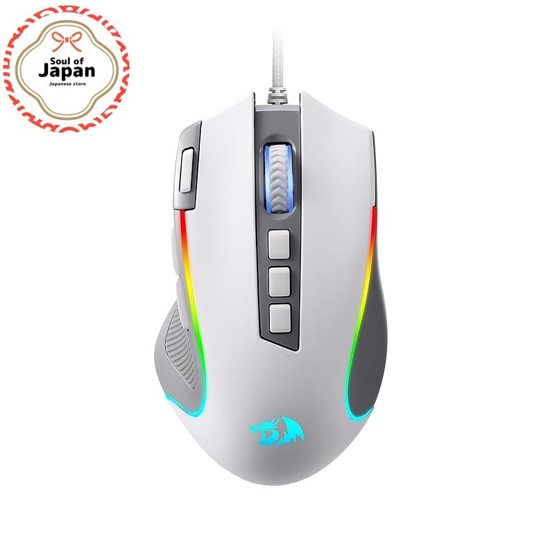 Redragon M612 Predator RGB Gaming Mouse 8000 DPI Wired 11 Buttons White【Direct from Japan】 | Shopee Thailand