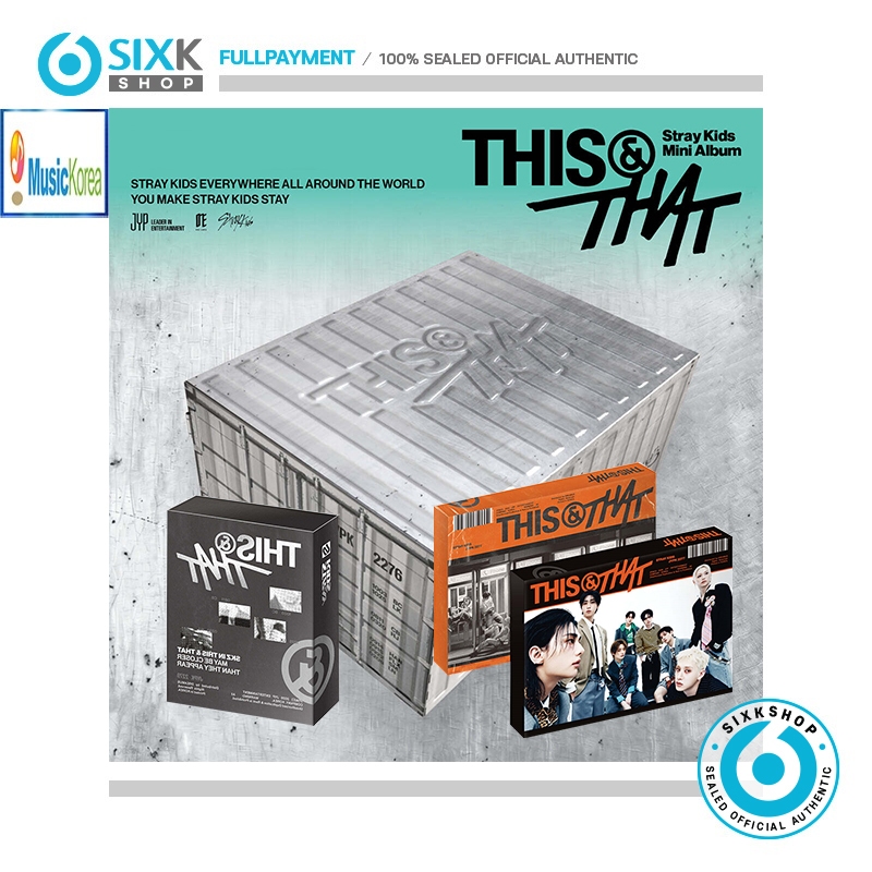 SIXKSHOP✨(MUSIC KOREA 8EA 1SET) STRAY KIDS 10th Mini Album [THIS & THAT] (COMBINED SET)