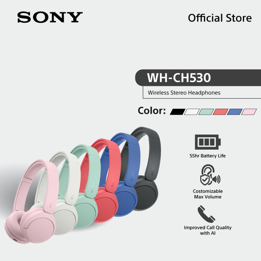 [New Model] Sony หูฟัง Headphones รุ่น WH-CH530 | Bluetooth® 6.0 | Easy hands-free calling