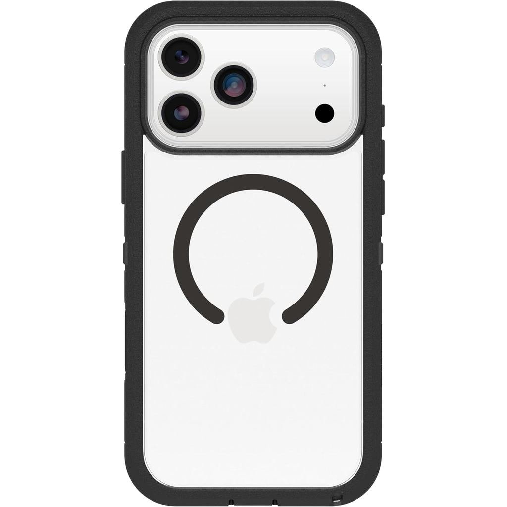 OtterBox 17 Pro Max Defender Series Pro XT Clear Case - Dark Side - Black - เคส Tough, Rugged & ทนทาน, Snaps on MagSafe F5VG | Shopee Thailand