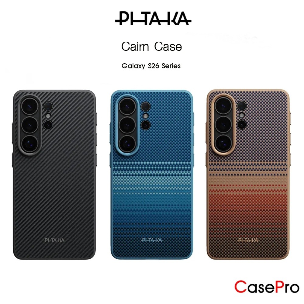 PITAKA Cairn Case เคสกันกระแทกเคฟล่าแท้100%เกรดพรีเมี่ยม เคสสำหรับ Galaxy S26 Ultra (New) | Shopee Thailand