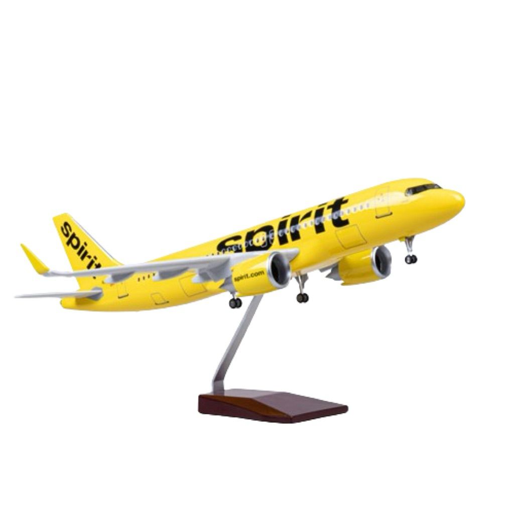 โมเดลเครื่องบินเหล็ก ขนาด 1:160 สปิริต แอร์ไลน์ แอร์บัส A320 (Spirit Airlines Airbus A320） | Shopee Thailand