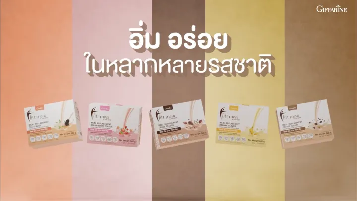 กิฟฟารีน ฟิตต์ มีล Giffarine Fitt Meal ผลิตภัณฑ์ทดแทนมื้ออาหาร คุมหิว โปรตีนสูง วิตามินครบ ไฟเบอร์สูง ของแท้ 100%(ฟรีแก้วเชค) | Lazada Thailand
