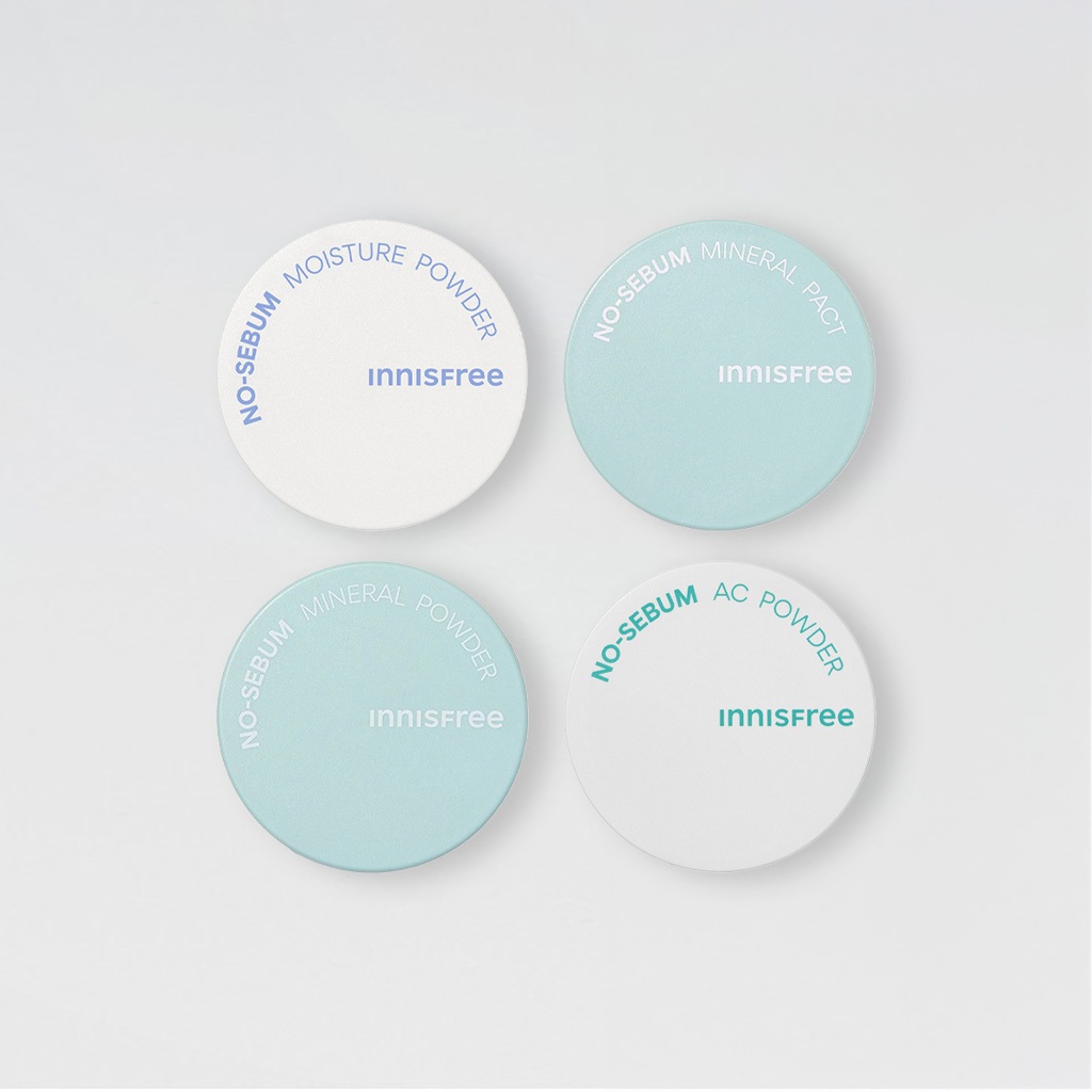 BoxPacking [INNISFREE] No-Sebum Mineral Pact, Powder, Moisture Powder, AC Powder / จัดส่งจากเกาหลี