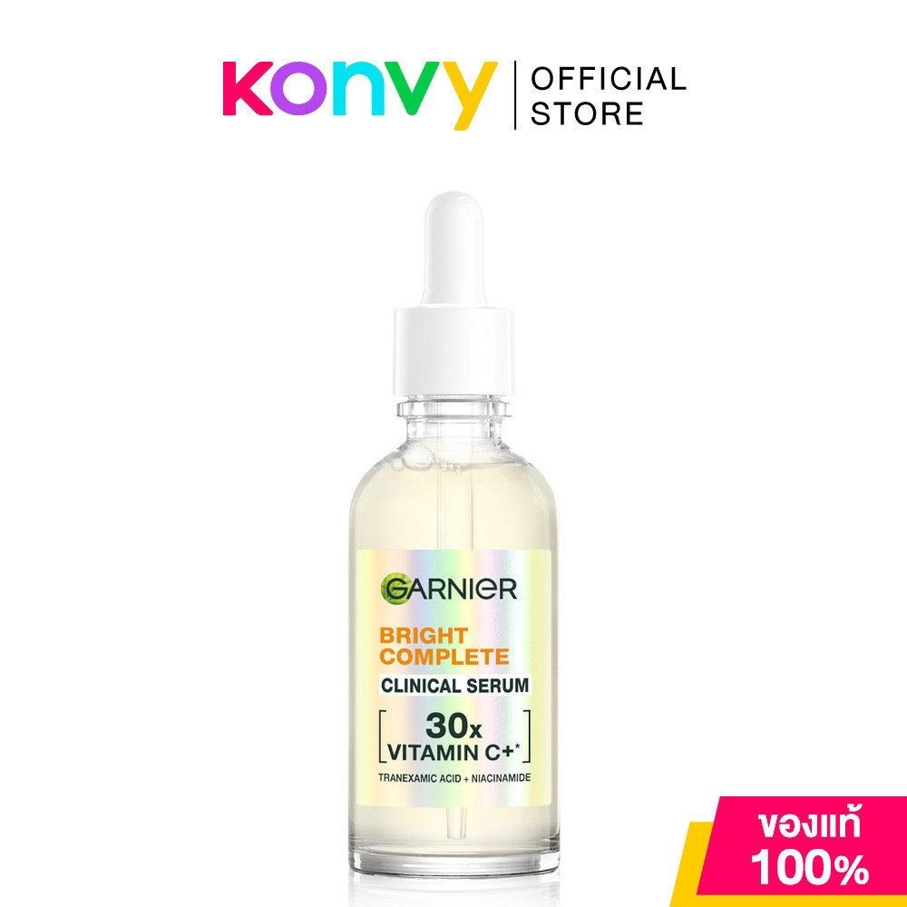 Garnier Bright Complete Clinical Serum 30X Vitamin C+ Tranexamic + Niacinamide 50ml เซรั่มวิตามินซี การ์นิเย่.