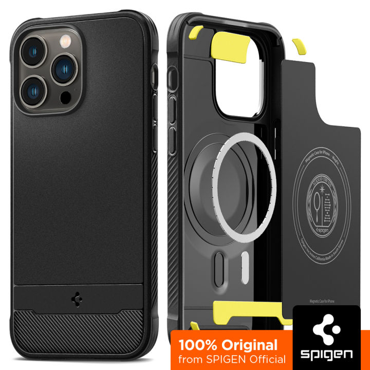 SPIGEN เคสสำหรับ iPhone รุ่น 14 [Rugged Armor Mag Fit] Timeless Design and Durable Shock Absorption for Strong MagSafe Hold / เคสตรงรุ่น iPhone14 / เคส iPhone14 /เคสกันกระแทก เคสสำหรับiPhone14 | Lazada Thailand