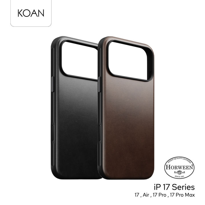 NOMAD เคสหนังกันกระแทก Modern Horween Leather Case ใช้สำหรับ iPhone 17 Series | Lazada Thailand