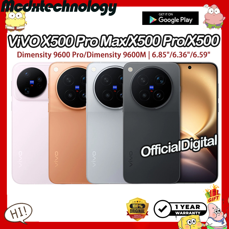 ViVO X500 Pro Max ViVO X500 Pro Dimensity 9600 Pro ViVO X500 Dimensity 9600M 6.85"/6.36"/6.59" 8000/6510/7500mAh 90W | Shopee Thailand
