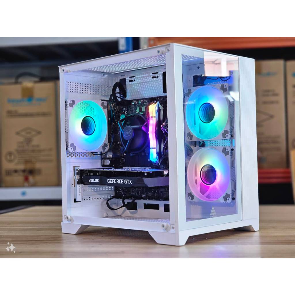 คอมพิวเตอร์ เล่นเกม Core Ryzen5 2600 Ram 16 gb Ssd 500 GTX 1650 เล่น GTA V FiveM pubg freefire valolant