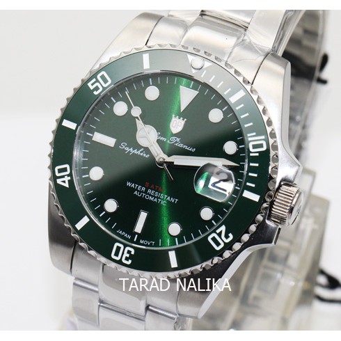 นาฬิกา Olym pianus Automatic submariner sapphire 899832AG-423 ขอบเซรามิคสีเขียว