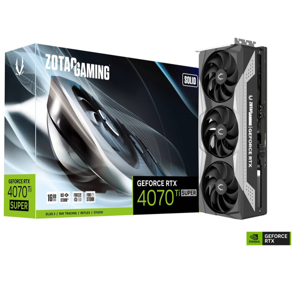ZOTAC GeForce RTX 4070 Ti SUPER SOLID 16GB GDDR6X : ZT-D40730R-10P | Shopee Thailand