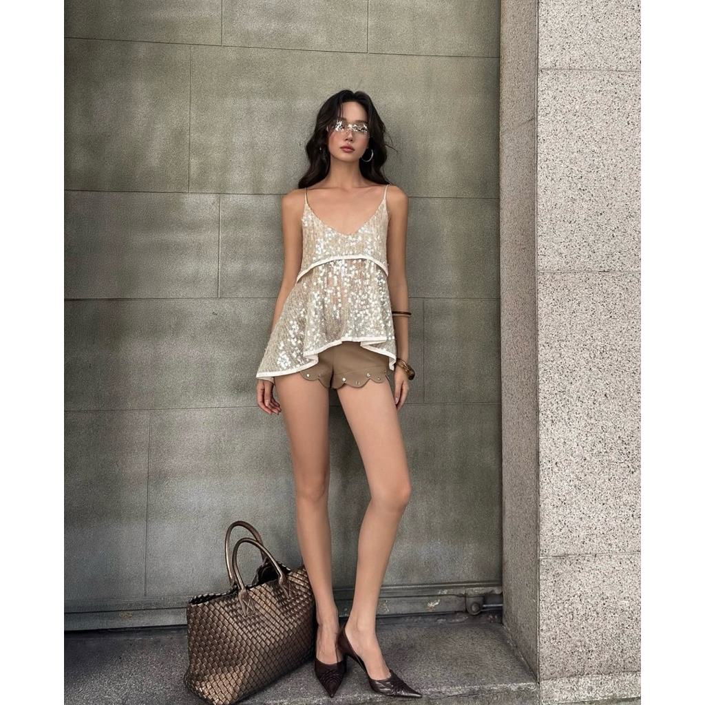 🎀Brand : Bubble Dazzle top & Desire short 🎀(สินค้า แบรนด์เวียดนาม พรีออเดอร์10-15วัน) | Shopee Thailand