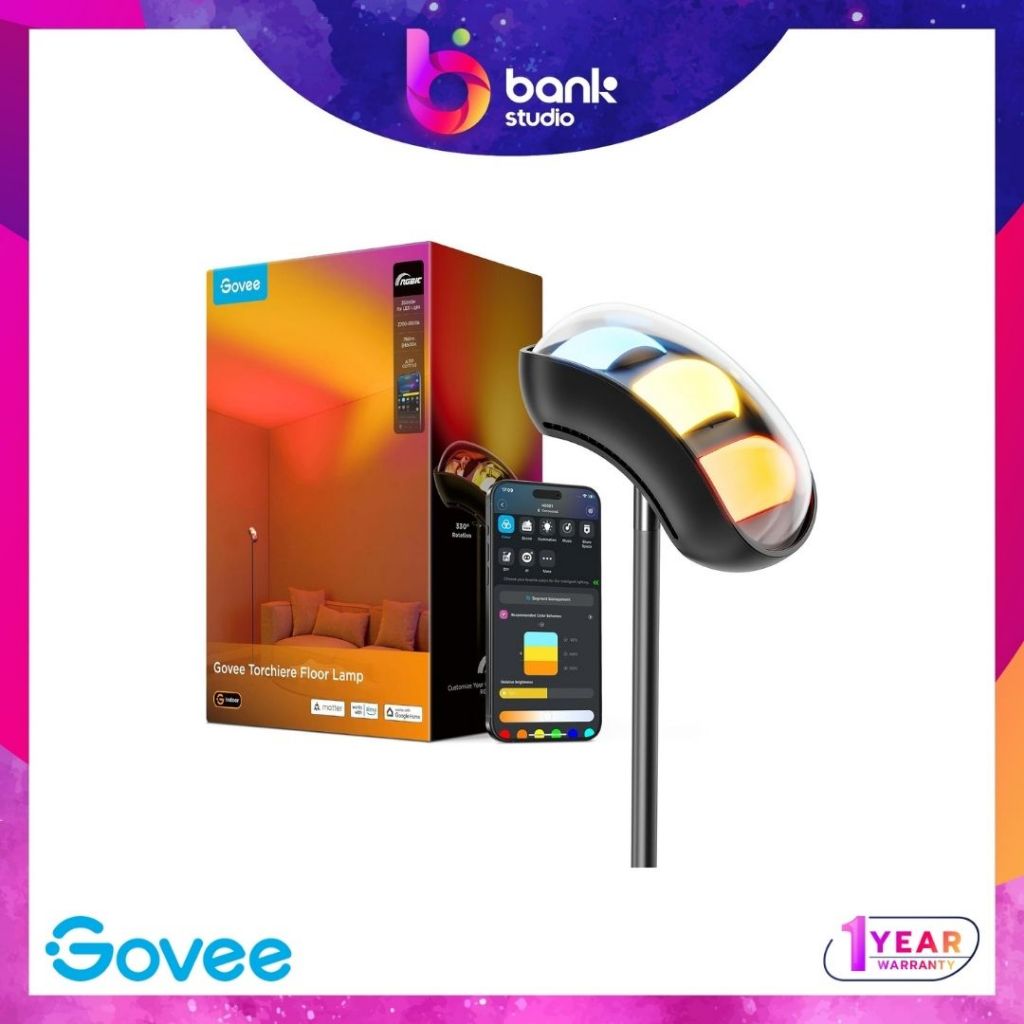 (ประกัน 1ปี) โคมไฟตั้งพื้น Govee Torchiere Floor Lamp | Shopee Thailand