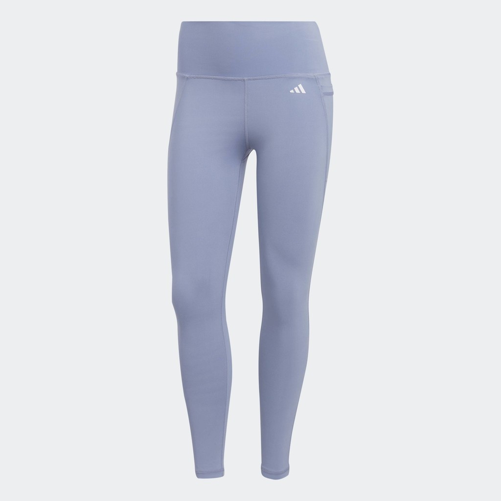 adidas Gym & Training Optime Stash Pocket High-Waisted 7/8 Leggings Women Purple HR5442
