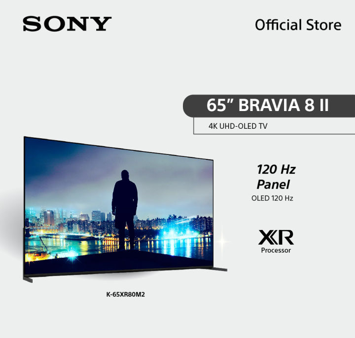 Sony BRAVIA 8 II ทีวี 65 นิ้ว รุ่น K-65XR80M2 OLED 4K Ultra HD Smart TV (Google TV) | XR Processor | Lazada Thailand