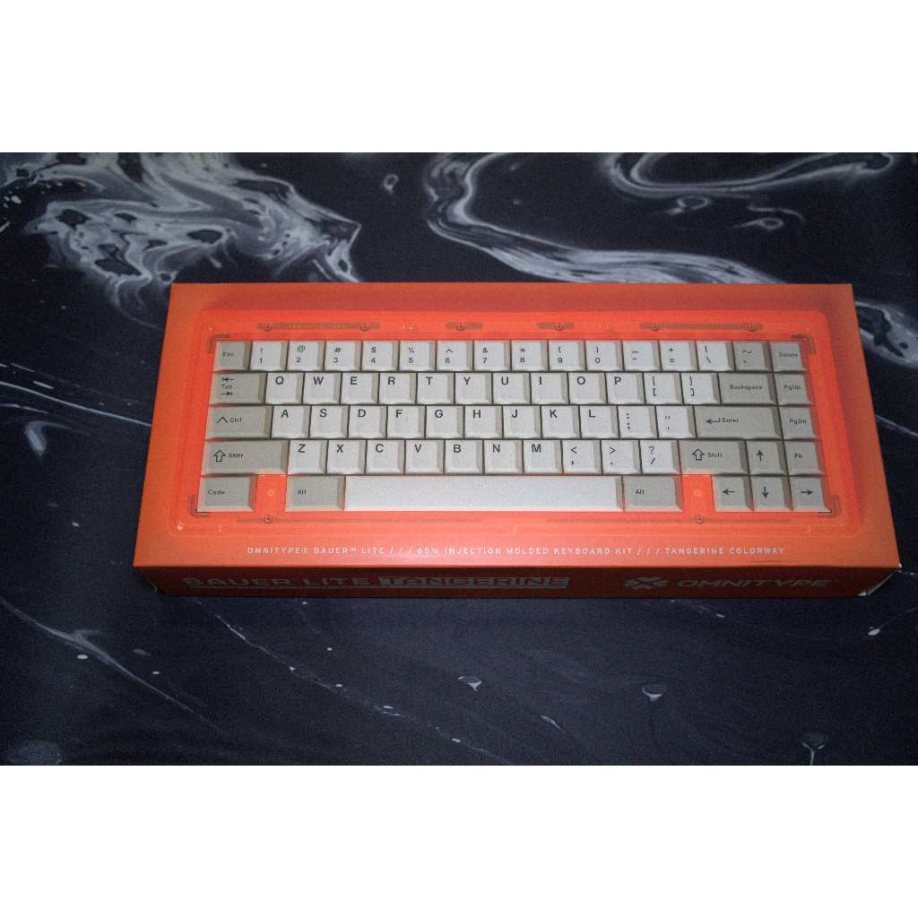 Bauer Lite 65% Custom Mechanical Keyboard | Hotswap PCB | Used | GMK Kaiju | (Tangerine / WKL / 2024) | Shopee Thailand