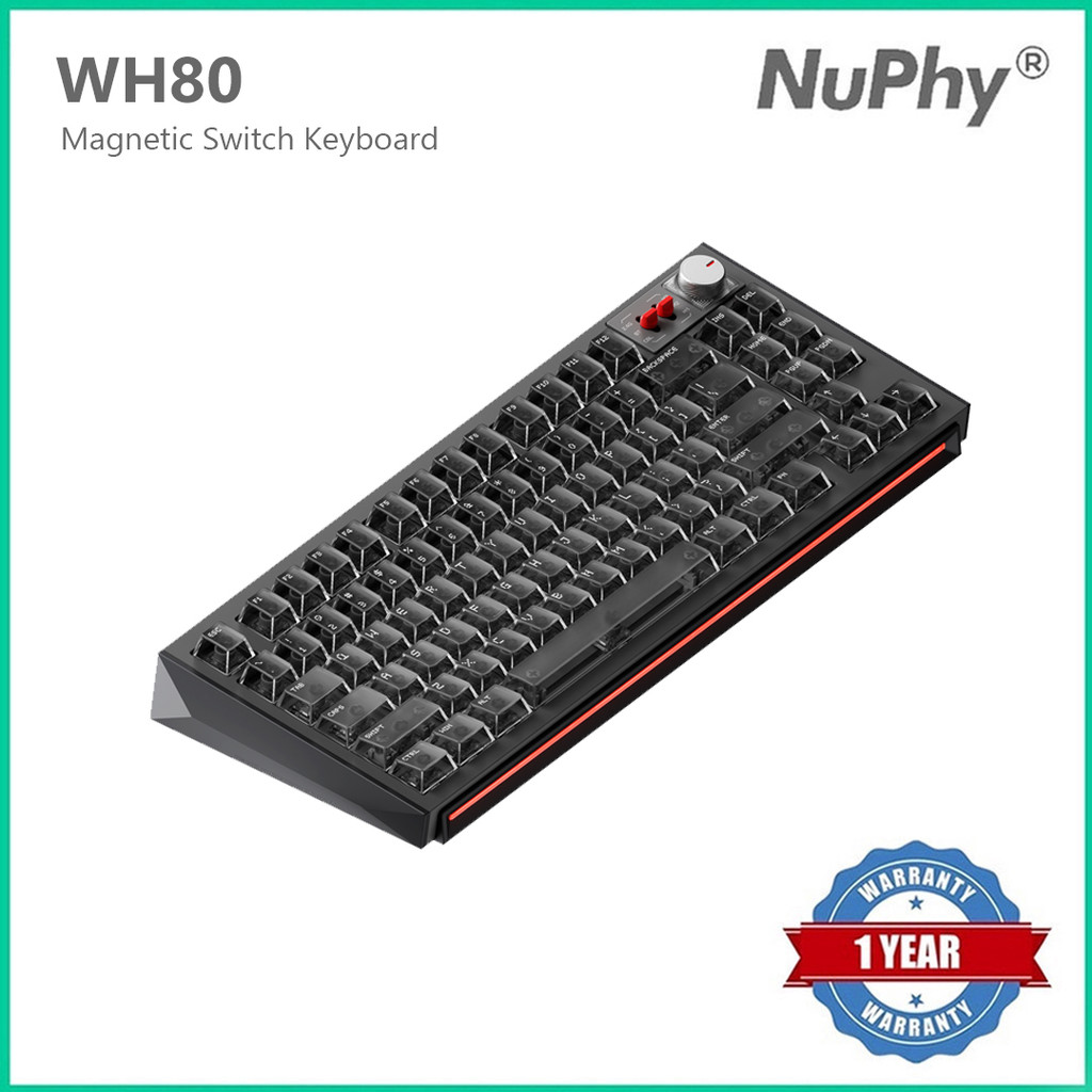 NuPhy WH80 คีย์บอร์ดเกมสวิตช์แม่เหล็กไร้สาย Tri Mode | Shopee Thailand
