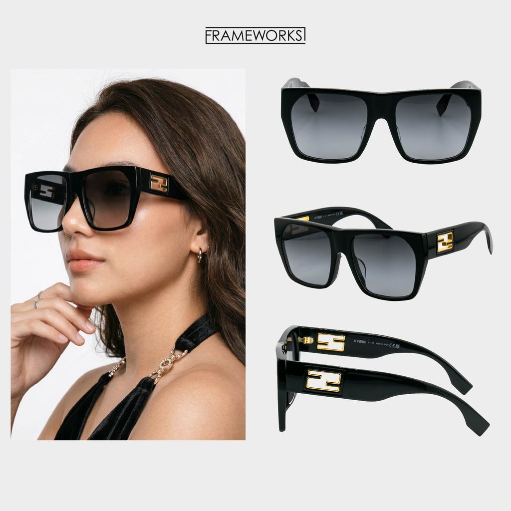 FENDI BAGUETTE แว่นกันแดด รุ่น FE40124F | แท้ มือหนึ่ง กล่องและอุปกรณ์ครบ | Shopee Thailand