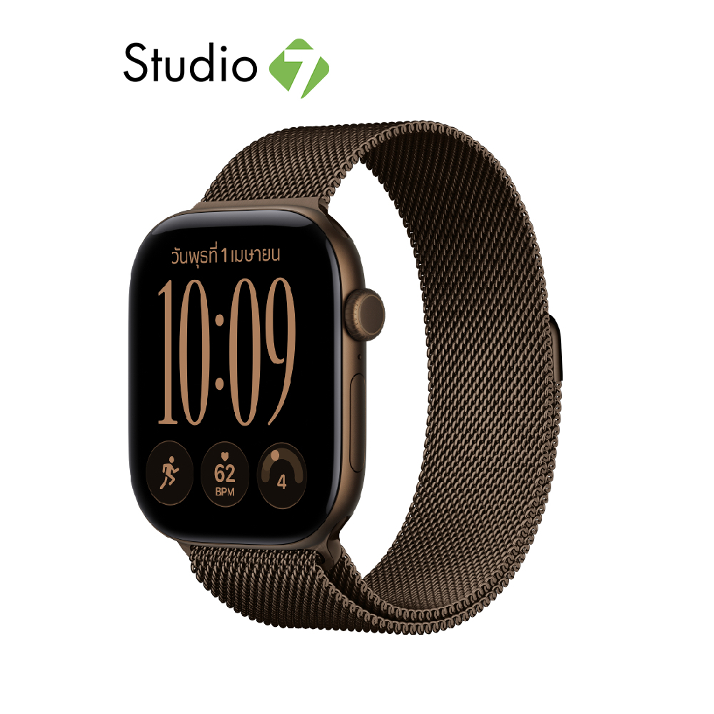[Pre-Order] Apple Watch Series 12 GPS + Cellular 46mm Aluminium Case with Milanese Loop by Studio 7 | Shopee Thailand